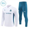 Olympique de Marseille Sweat d'Entraînement Quarter-Zip 2024-25 Blanche Pour Enfant